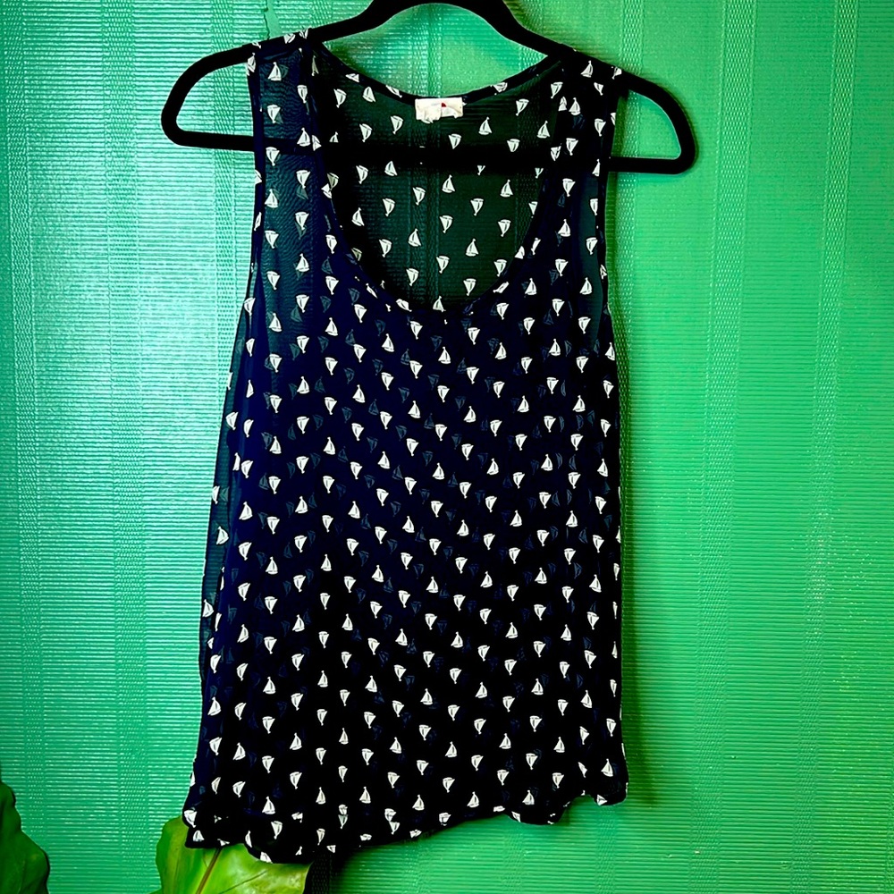 Sailboat Sheer Tank Top